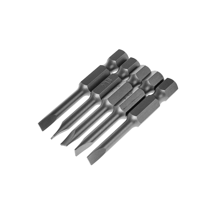 Набор бит TUNDRA basic, сталь CrV, 5 шт, 50 мм, SL4
