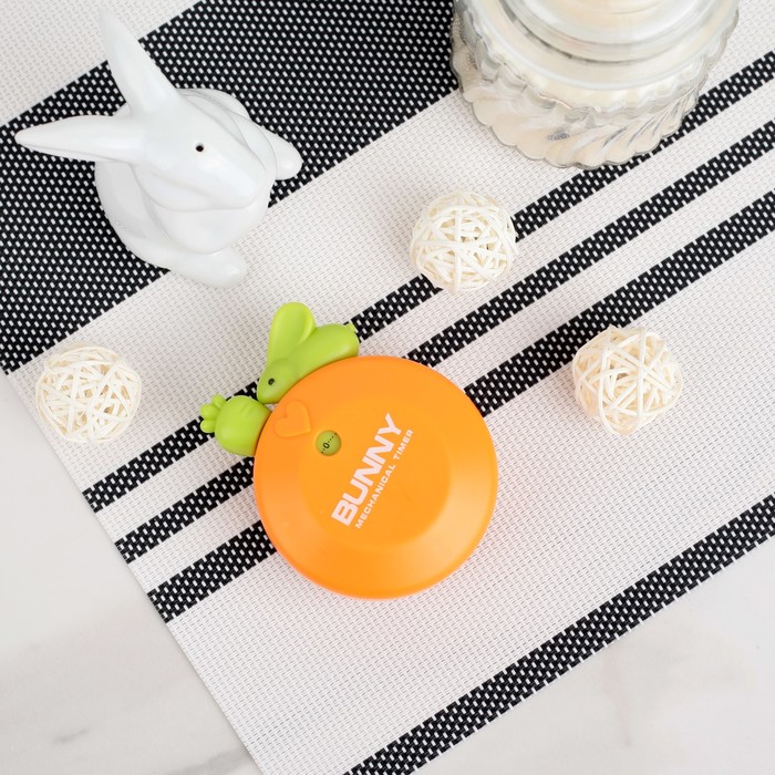 Кухонный таймер (мех) "Кролик" 8,5х6,8х2,7 см