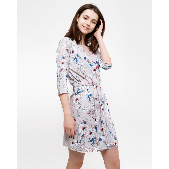 Халат женский 2108-6 (552240)  цвет бежевый, р-р 52 (XXL)