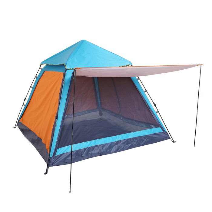 Шатер со стенками 230х230х166 см, цвет голубой