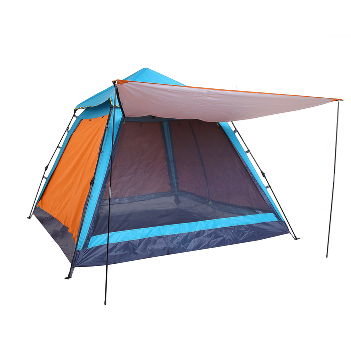 Шатер со стенками 230х230х166 см, цвет голубой