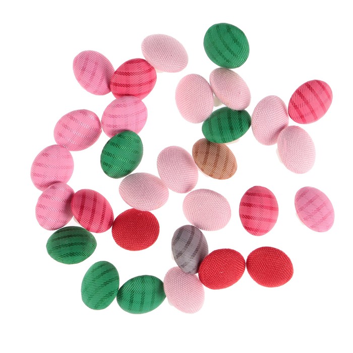 Набор пуговиц декоративных "Полоски" (набор 30 шт) 1х1 см