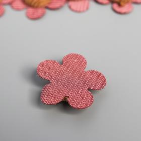 

Декор для творчества "Цветок розовый с бежевой сердцевиной" (набор 10 шт) d=3 см