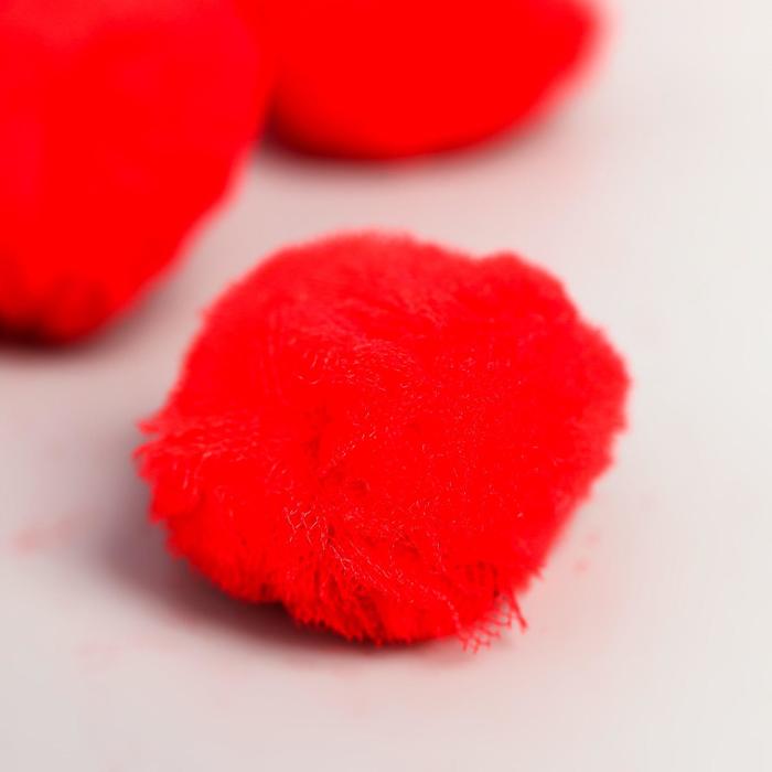 Декор для творчества "Цветок-сеточка красный" (набор 10 шт) d=3 см