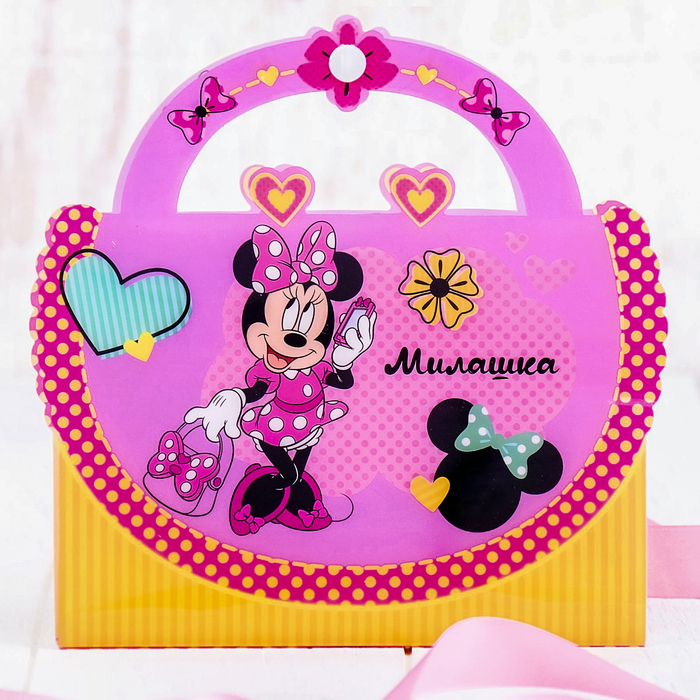 Фотоальбом-сумочка на 36 фото "Милашка", Минни Маус