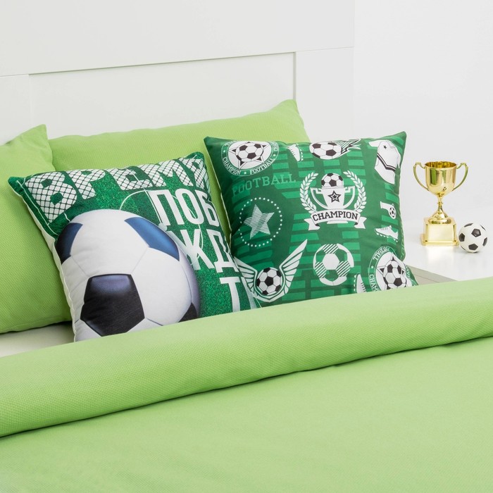 Наволочка декоративная Collorista "Поле" 40х40 см, велюр, 100% п/э