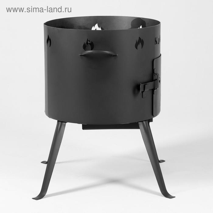 фото Печь под казан, учаг, 12 л, толщина металла 2 мм, 47 х 47 х 40,8 см kukmara