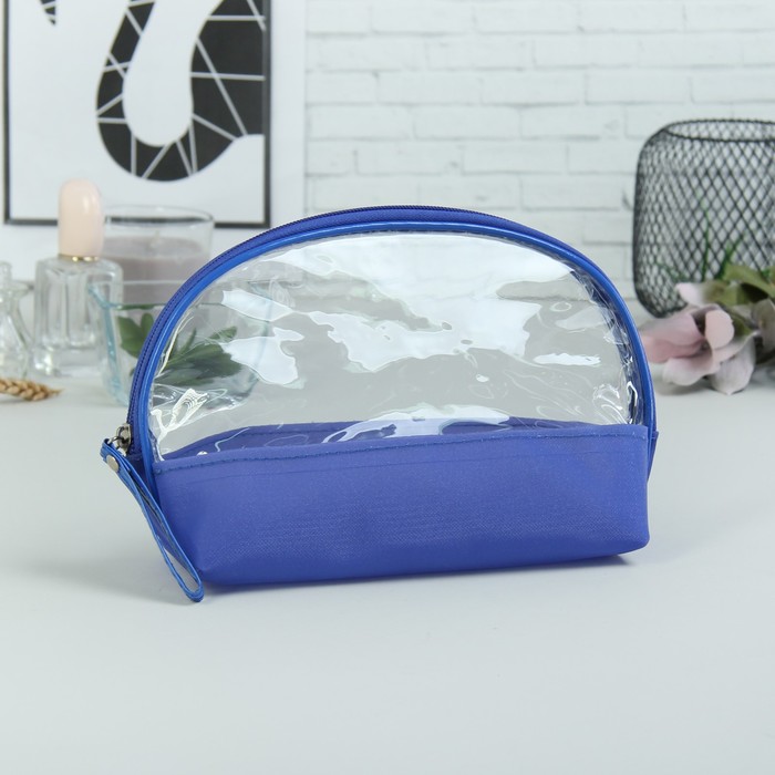 Набор косметичек 2 в 1 «Вечеринка», отдел на молниях, ручка, цвет синий