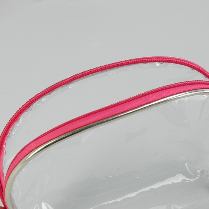 Косметички набор 2 в 1 «Блеск», отдел на молнии, с ручкой, цвет малиновый