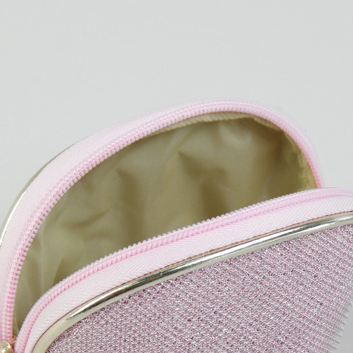 Косметички набор 2 в 1 «Блеск», отдел на молнии, с ручкой, цвет розовый