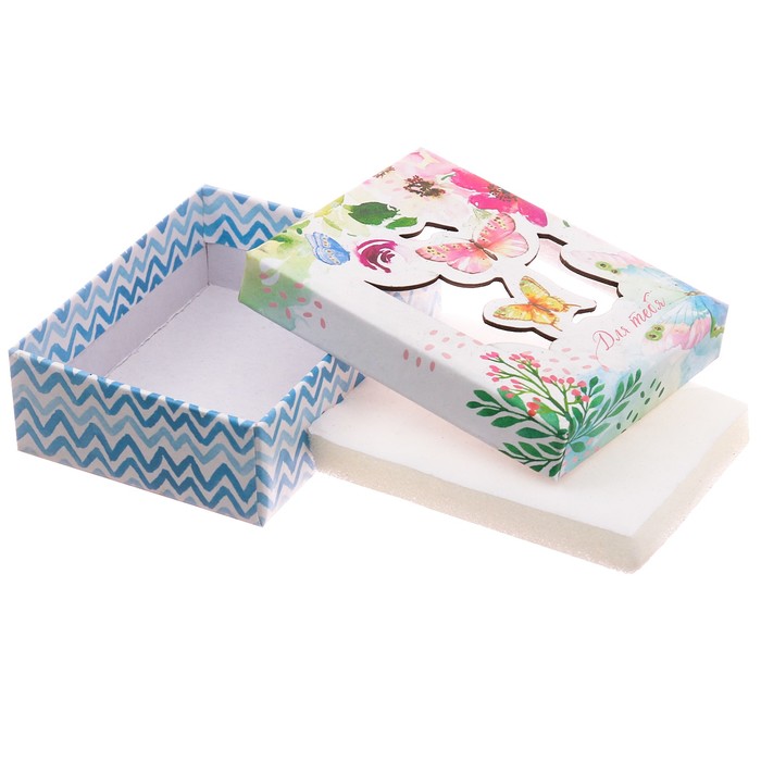 Коробочка под набор с лазерной резкой микс «Подарок для тебя», 7 х 9 х 2,8 см