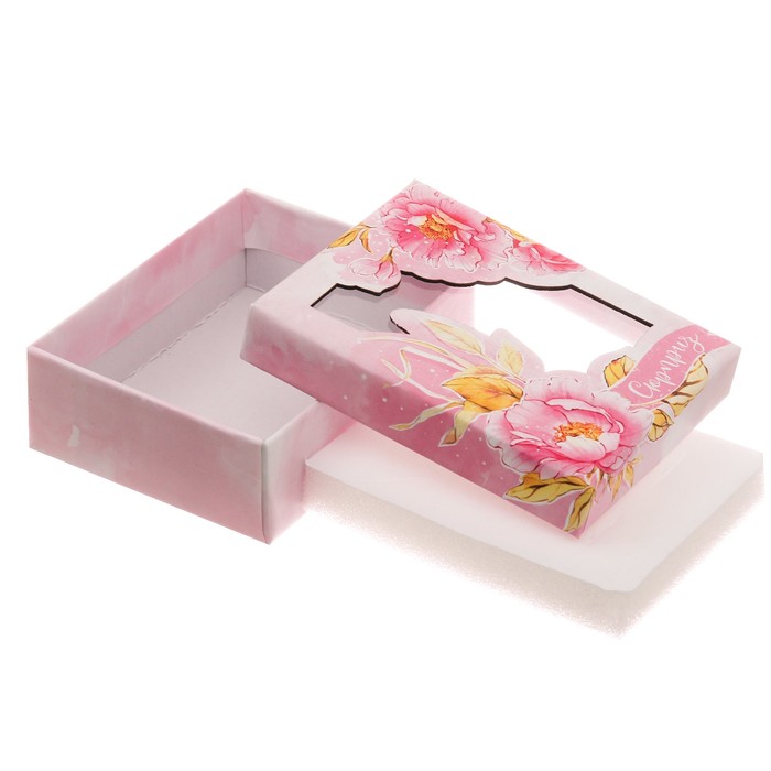 Коробочка под набор с лазерной резкой микс «Лучший подарок», 7 х 9 х 2,8 см