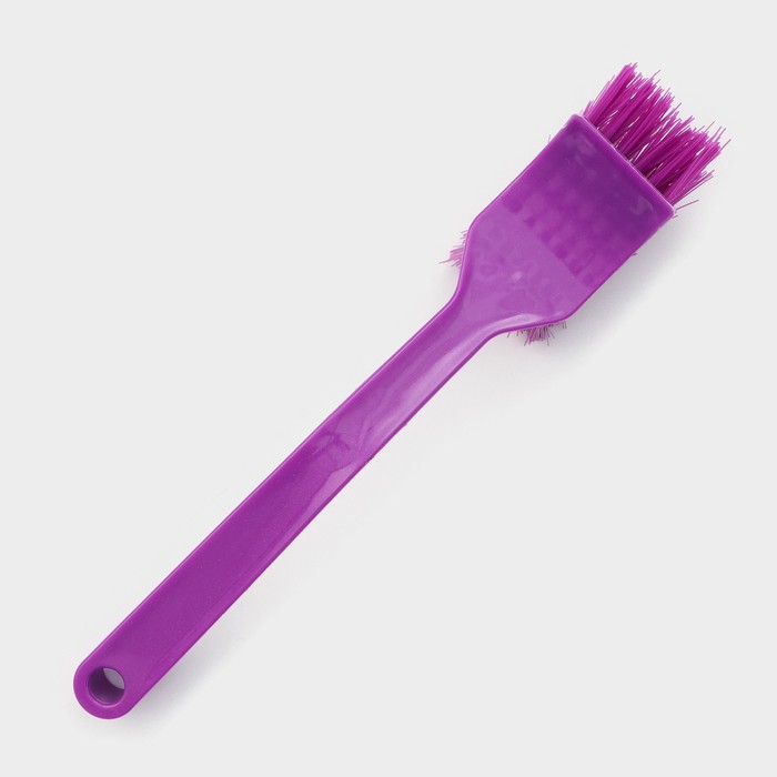 Щётка для посуды с изогнутой ручкой Доляна, 3×4×20 см, цвет МИКС