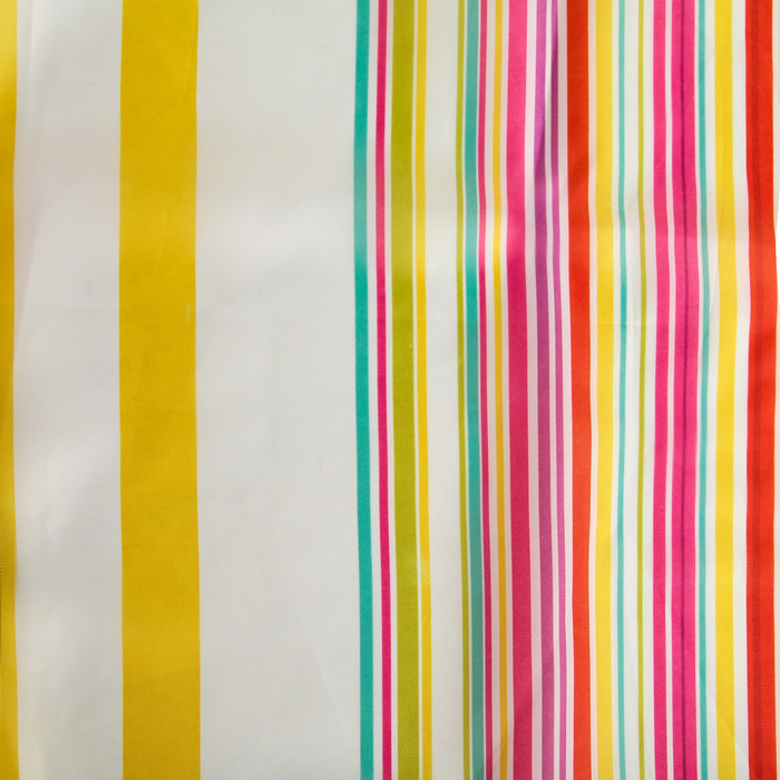 Штора для ванной "Полоска" 180х180 см полиэстер, цвет жёлто-розовый
