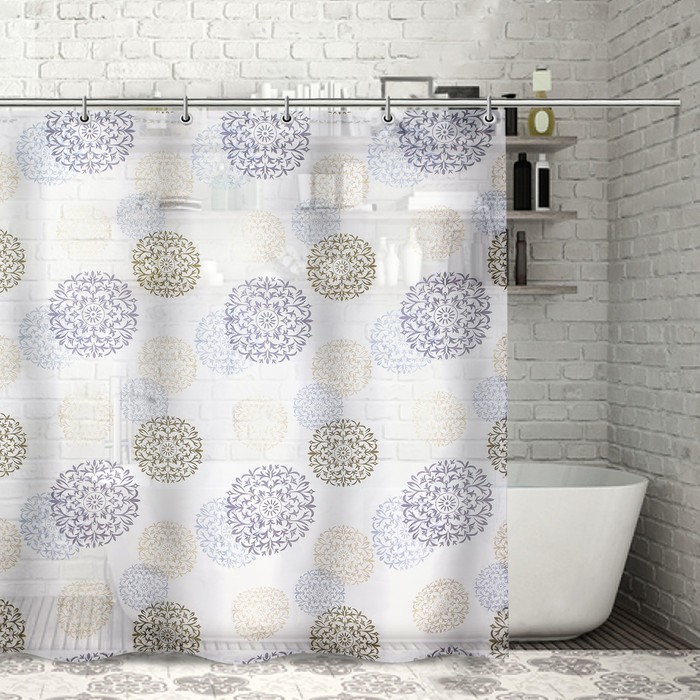 Штора для ванной "Фантазия" 180х180 см, полиэстер