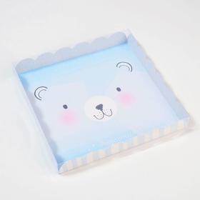 

Коробка для кондитерских изделий с PVC-крышкой «Радости!», 21 × 21 × 3 см