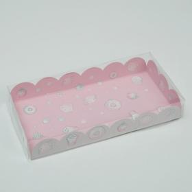 Коробка для кондитерских изделий с PVC крышкой «Приятных моментов», 21 х 10,5 х 3 см от Сима-ленд