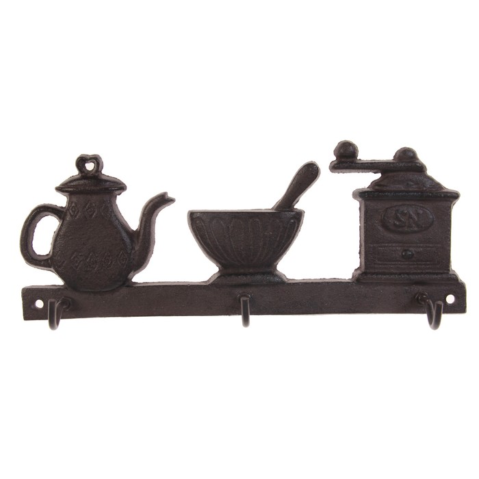 Крючки декоративные металл "Кухня" 10х26,5х5 см