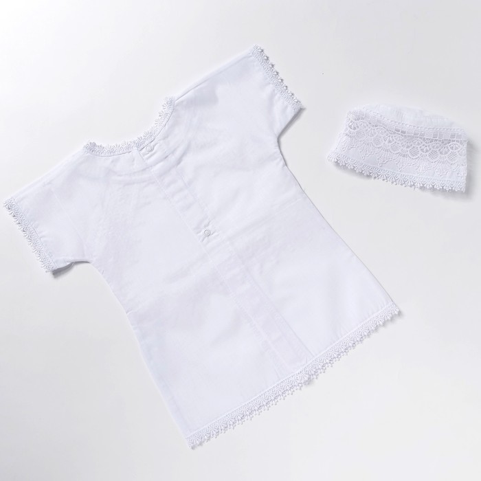 Комплект крестильный "Элит", рост 74-80 см, цвет белый 2030_М