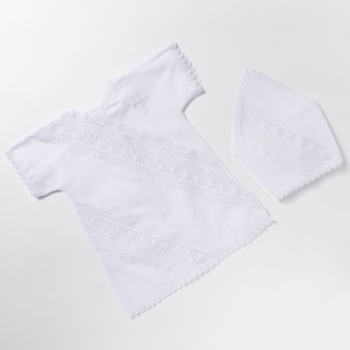 Набор крестильный "Марья Элит", рост 74-80 см, цвет белый 2041_М