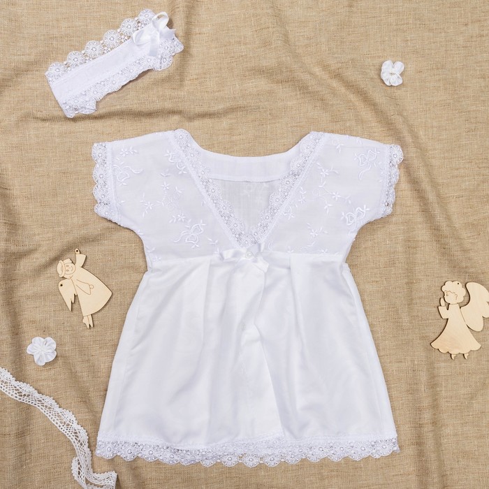 Набор крестильный "Милада", рост 74-80 см, цвет белый 2045_М