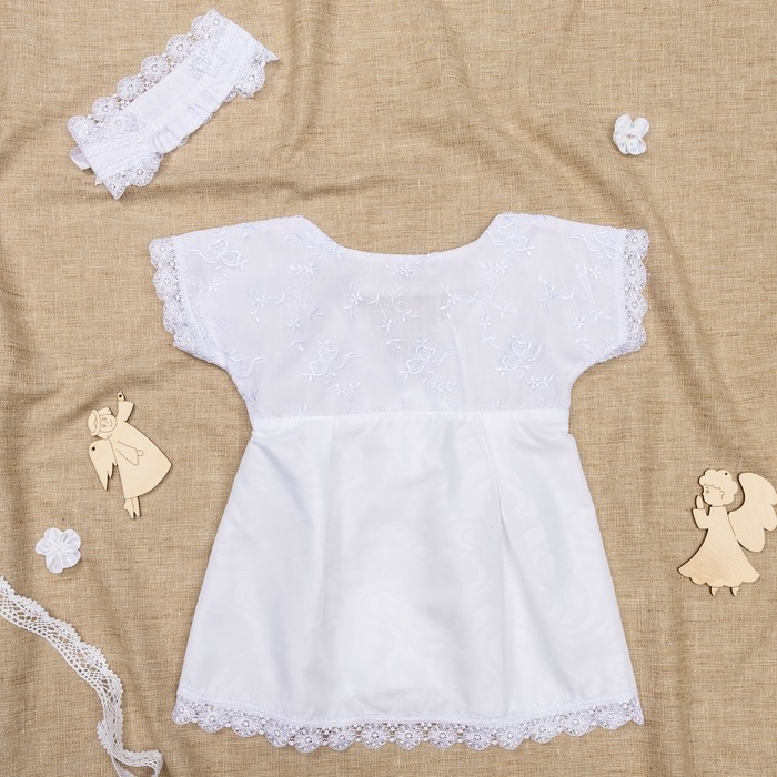 Набор крестильный "Милада", рост 74-80 см, цвет белый 2045_М