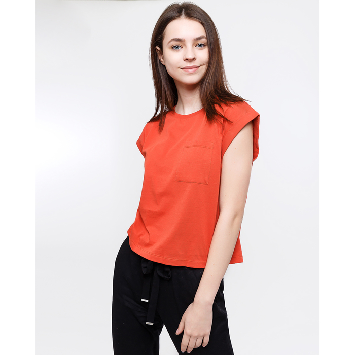 Футболка женская 2952-0 (112447) цвет кирпичный, р-р 48 (L)