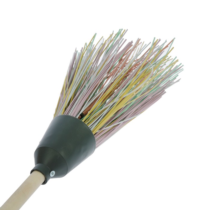 Метла бытовая круглая "Усиленная" (с черенком 5 фланца) 1 сорт