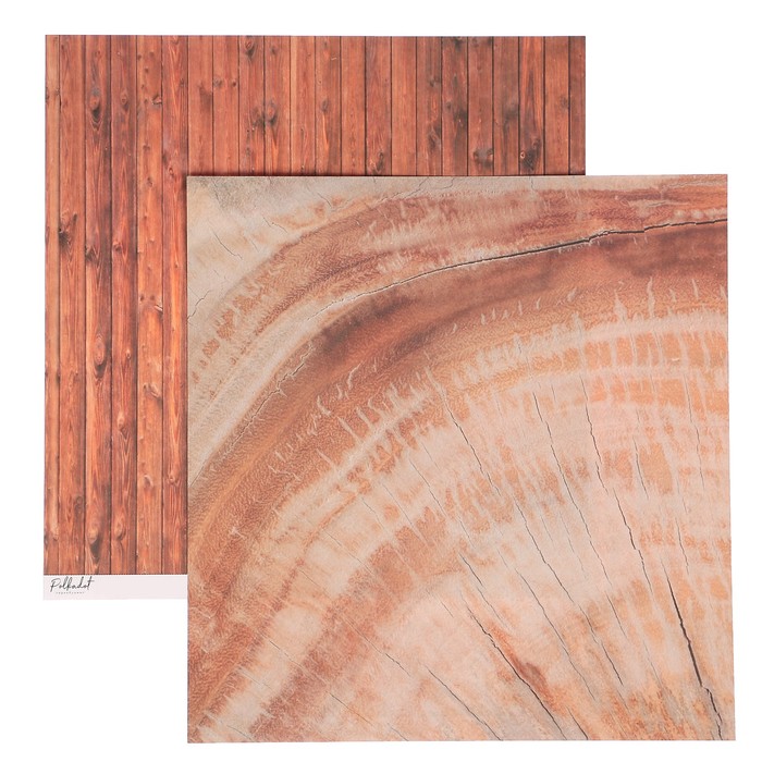 Бумага д/скрапбукинга двустор. "Текстура.Старый дом" 30,5х30,5 см,плотность 190гр/м2