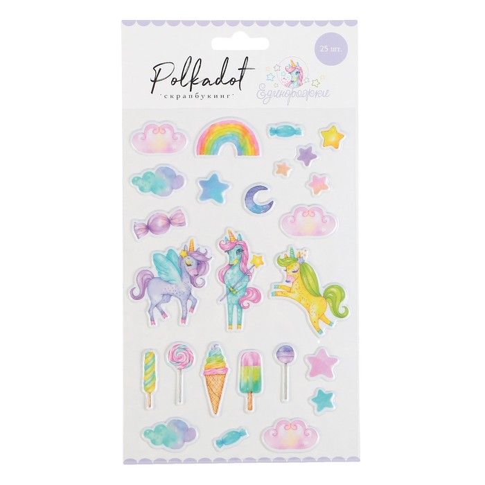 Паффи-стикер "Единорожки"