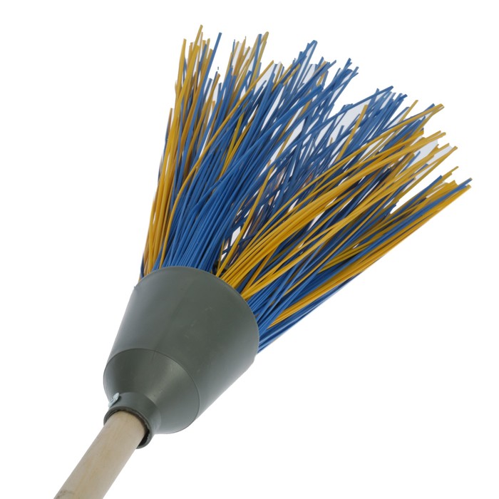 Метла бытовая круглая "Усиленная" (с черенком 5 фланца) 2 сорт