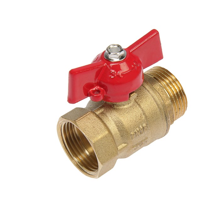 Кран шаровой "СТМ" Оптима, внутренняя/наружная резьба 3/4", бабочка