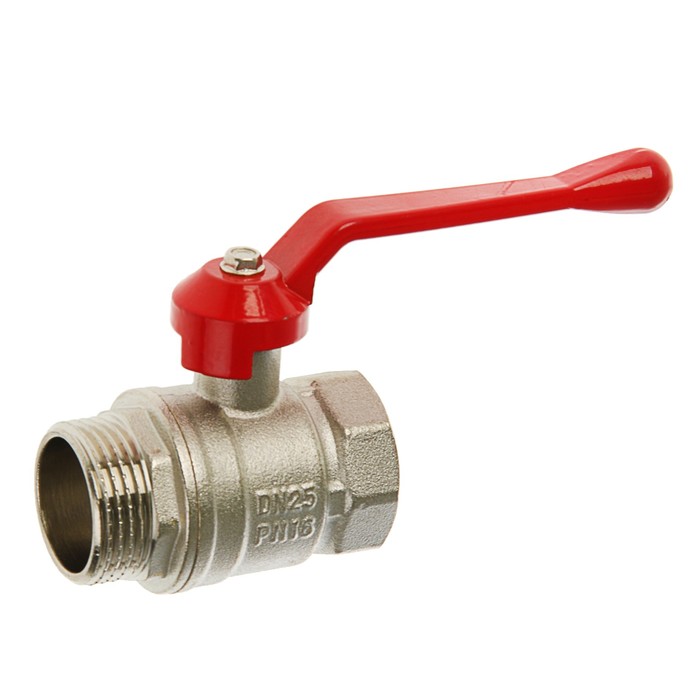 Кран шаровой "СТМ" Оптима, внутренняя/наружная резьба 1", ручка