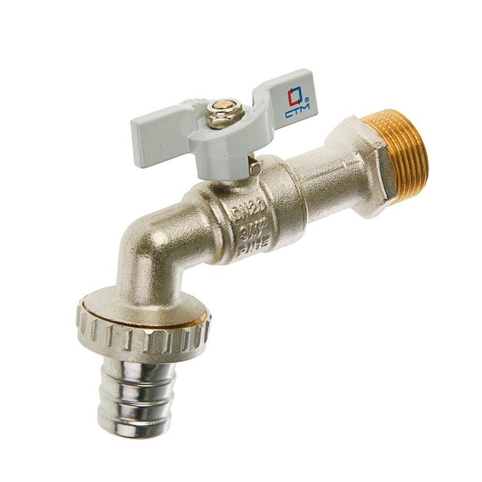 Кран водоразборный "СТМ" Стандарт, 3/4", бабочка