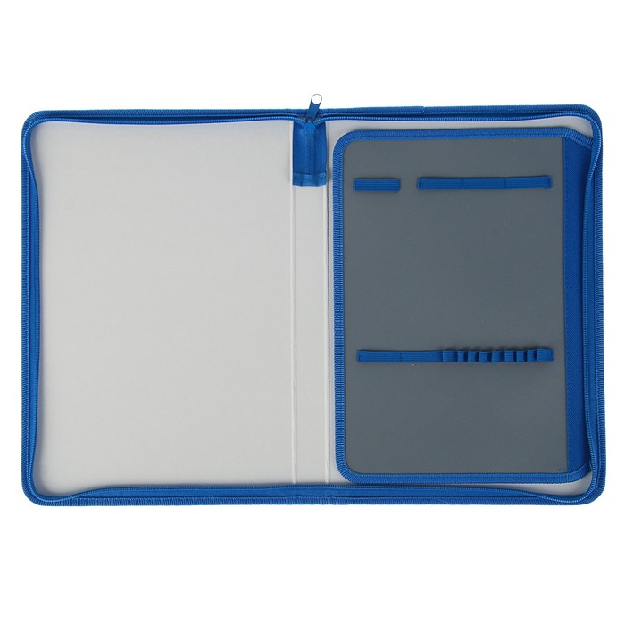 Папка для тетрадей А4, молния вокруг, пластиковая «ЧМ по футболу 2018. Талисман», синий