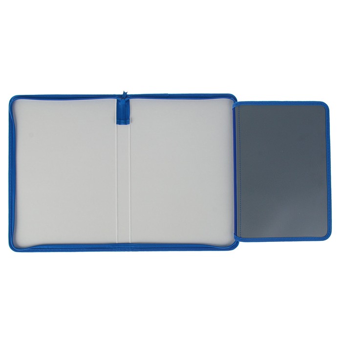 Папка для тетрадей А4, молния вокруг, пластиковая «ЧМ по футболу 2018. Талисман», синий