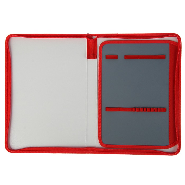 Папка для тетрадей А4, молния вокруг, пластиковая «ЧМ по футболу 2018. Талисман», красный