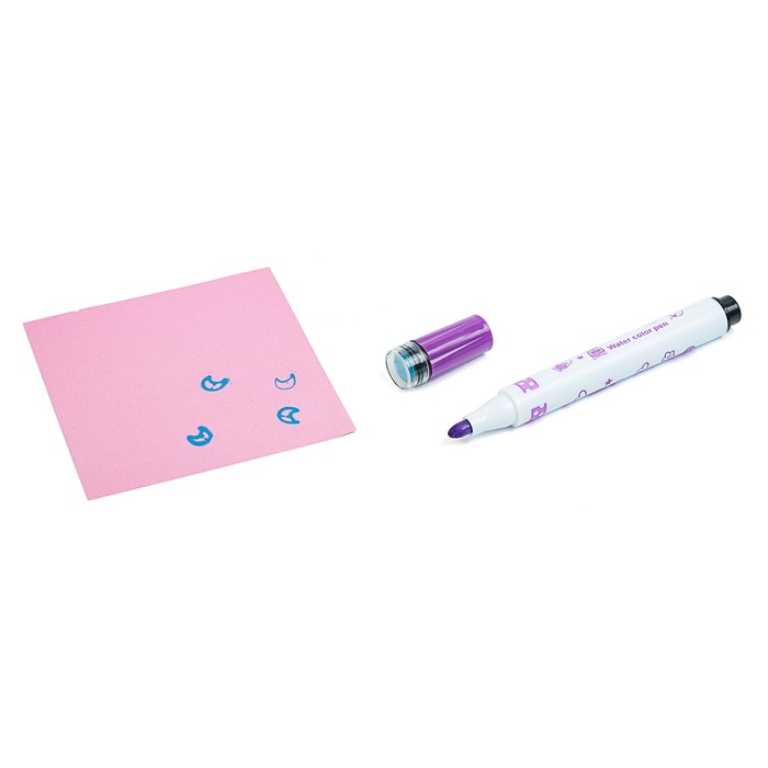 Фломастеры 12цв Мышка в пластик тубусе вертилируемый колпачок с штампами МИКС