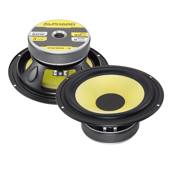 Акустическая система Alphard DW 80K2, 20 см, 180 Вт, набор 2 шт