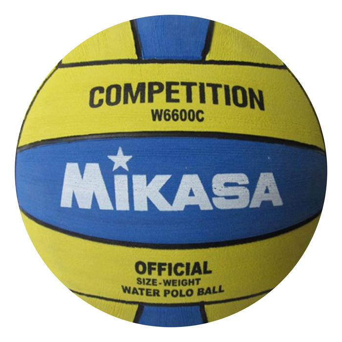 Мяч для водного  поло &quot;MIKASA W6600С&quot;, мужской размер, резина, жел-синий