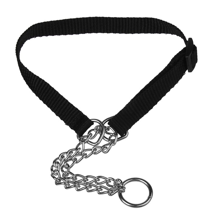 Полуудавка переменной длины с металлическим цугом, 30-48 х 1,5 см, нейлон, микс