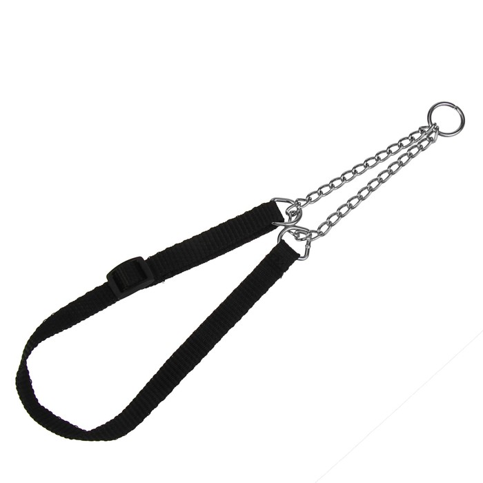Полуудавка переменной длины с металлическим цугом, 30-48 х 1,5 см, нейлон, микс