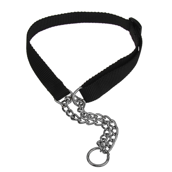 Полуудавка переменной длины с металлическим цугом, 40-68 х 2 см, нейлон, микс