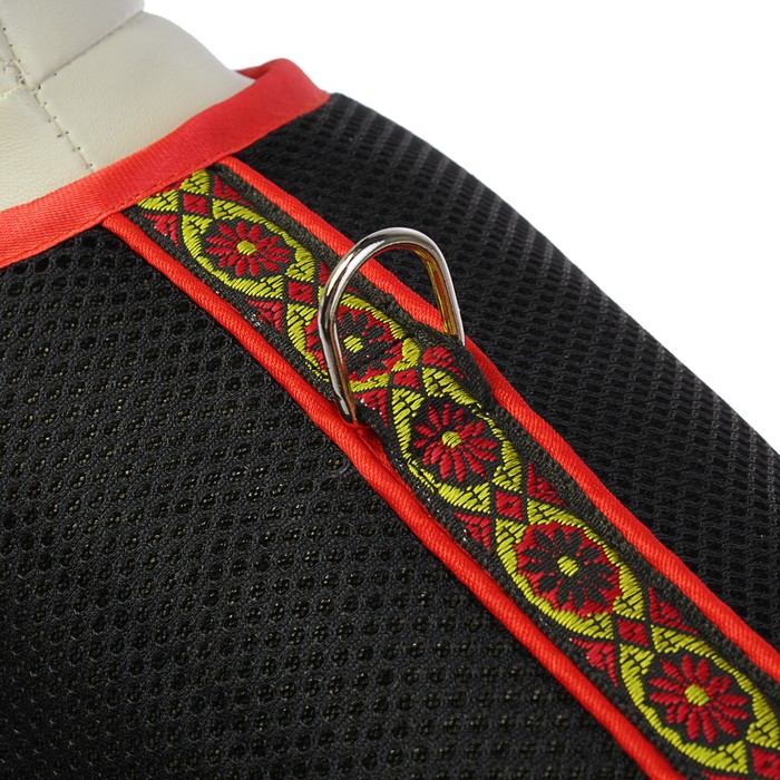 Шлейка из капроновой сетки №4, обхват шеи 28 см, обхват груди 40 см, микс