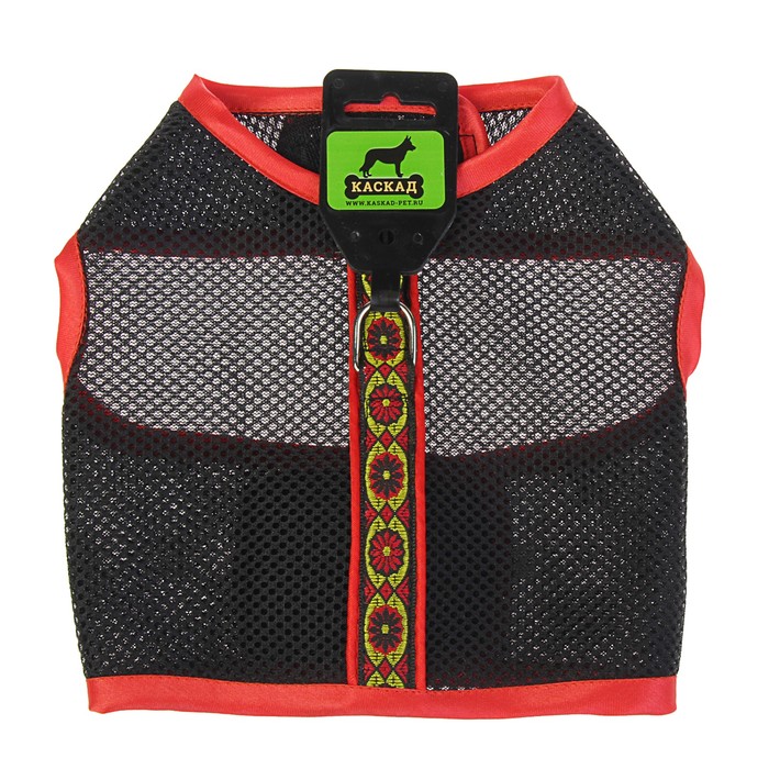 Шлейка из капроновой сетки №4, обхват шеи 28 см, обхват груди 40 см, микс