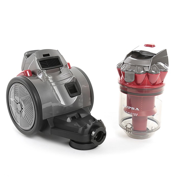 Пылесос циклон SUPRA VCS-2024, циклон, контейнер 2,5 л, 2000 Вт, красный