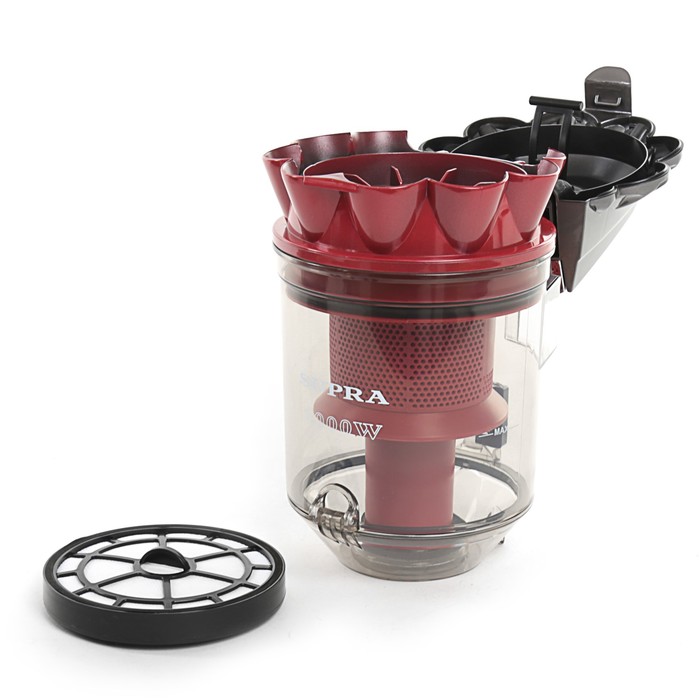 Пылесос циклон SUPRA VCS-2024, циклон, контейнер 2,5 л, 2000 Вт, красный