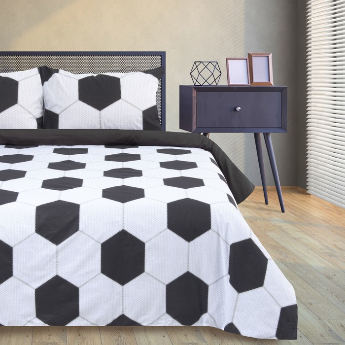 Постельное бельё "Этель" евро Соты 200*217 см, 220*240 см, 50*70 см - 2 шт, поплин 125 г/м2