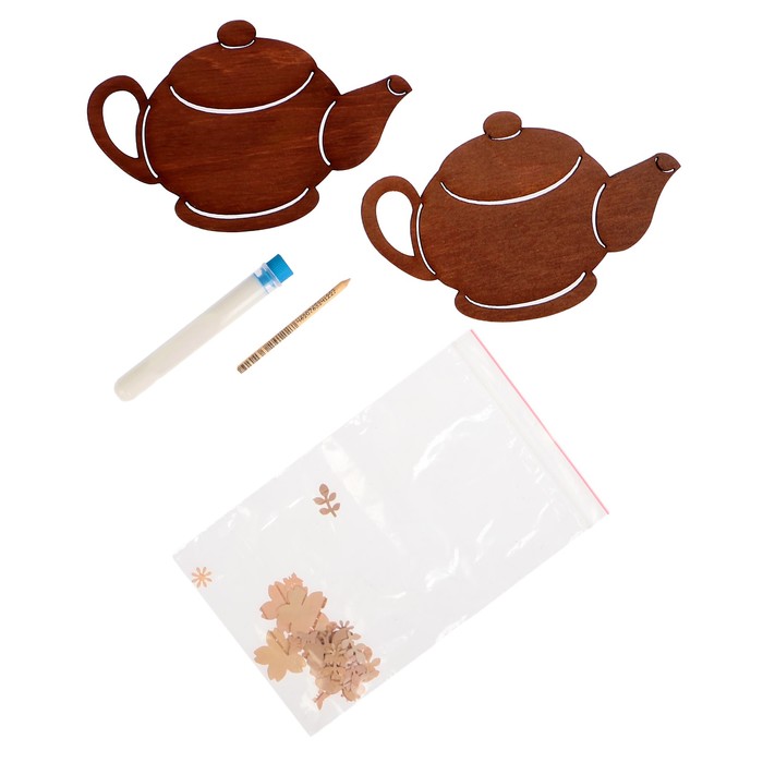 Набор для творчества «Аппликация берестой», №3, 2 предмета, клей, кисть