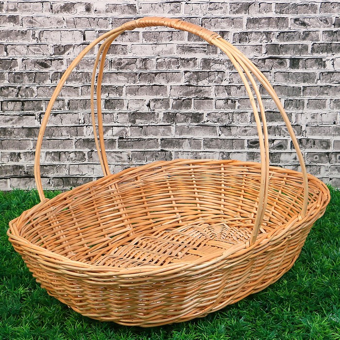 Корзина «Продуктовая», дно=38х25 см, Dверх: 48х34 см, H=9/34 см, лоза